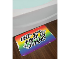 Pride Slogan Bath Mat