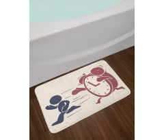 Vintage Conceptual Alarm Bath Mat