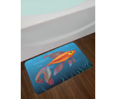 Aquarium Fishes in Water Bath Mat