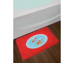 Pair of Fishes Japanese Bath Mat