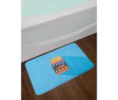 Pet Fish Feed Flat Bath Mat