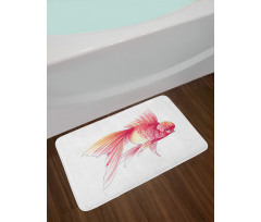 Watercolored Sea Animal Bath Mat