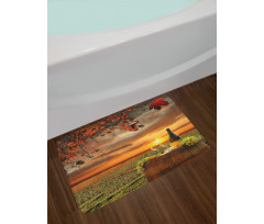 Tuscany Land Rural Field View Bath Mat