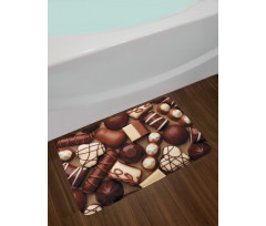 Candy Sweets Truffles Bath Mat