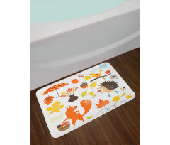 Cartoon Characters Funny Kids Bath Mat