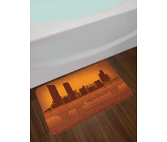 Skyline and Reflection Bath Mat