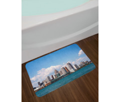 Downtown Detroit Skyline Bath Mat