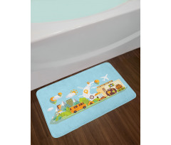 Adventure Vacation Journey Bath Mat