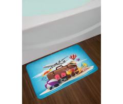 3D Realistic Summer Holiday Bath Mat