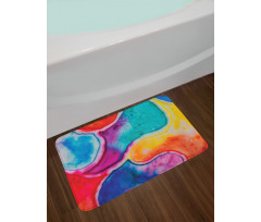 Different Watercolor Pools Bath Mat