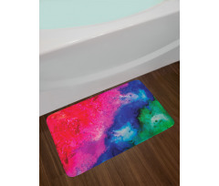 Aquarelle Colorful Artwork Bath Mat