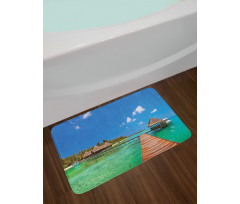 Maldives Island Jetty Bath Mat