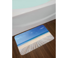 Wooden Decking Sea Bath Mat