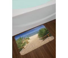 Sandy Peaceful Shore Bath Mat