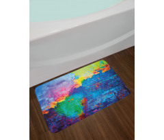 Vibrant Graffiti Spray Bath Mat