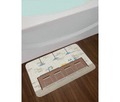 Modern Empty Kitchen Bath Mat