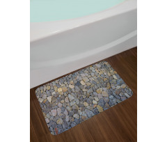 Grey and Beige Stones Bath Mat