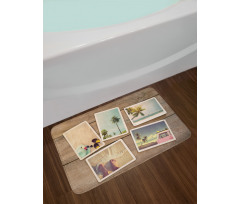 Nostalgic Beach Memories Bath Mat