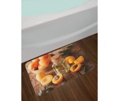 Fresh Apricots and Oil Jar Bath Mat