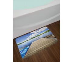 Canada Sunny Day Nature Photo Bath Mat