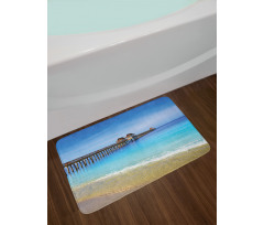 Florida Beach Sunny Day Ocean Bath Mat