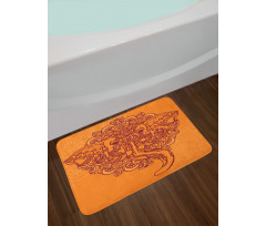 Paisley Ornamental Elephant Bath Mat