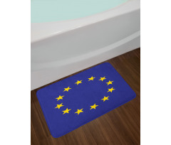 Simple European Union Flag Bath Mat