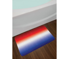 Patriotic Inspired Colors Bath Mat