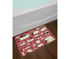 Nursery Childish Animals Bath Mat