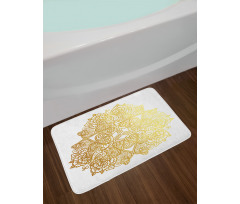 Ombre Effect Paisley Lotus Bath Mat