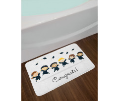 Congrats Children School Bath Mat