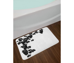 Monochrome Grape and Leafage Bath Mat