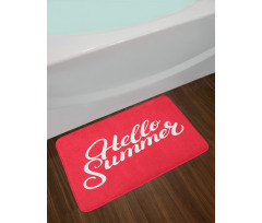 Summer Hand Written Words Bath Mat