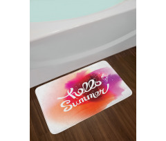 Hello Summer with Ice Cream Bath Mat