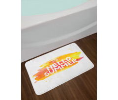 Sun Pattern Hello Summer Bath Mat