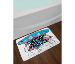 I Lost My Heart to Ocean Bath Mat