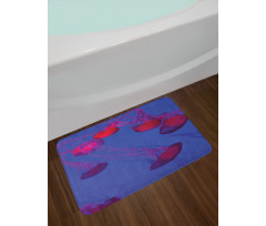 Tropical Underwater Bloom Bath Mat