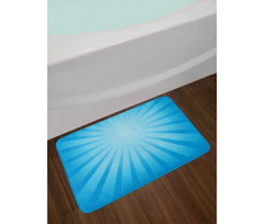 Sun Ray Style Retro Radiate Bath Mat