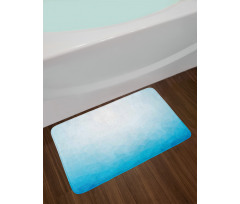 Triangular Ombre Effect Image Bath Mat