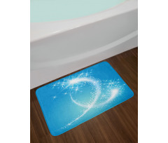 Swirling Stars with Tail Art Bath Mat