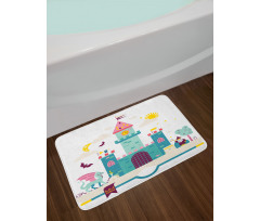 Children Theme Magic Kingdom Bath Mat