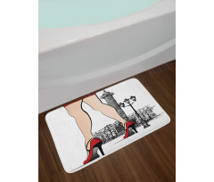 Woman Legs Paris Vendome Bath Mat