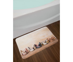 Classy Sleek Shoe Pairs Bath Mat