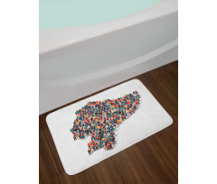 Map Created with People Bath Mat