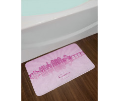 Cuenca City Skyline Travel Bath Mat