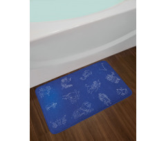 Horoscope Constellation Sky Bath Mat