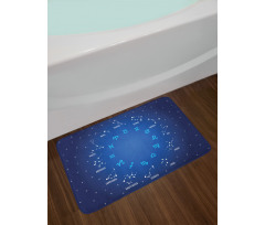 Horoscope Night Star Bath Mat