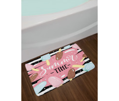 Summer Time Ice Cream Sticks Bath Mat