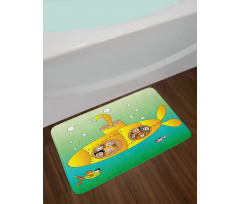 Underwater Happy Kids Bath Mat