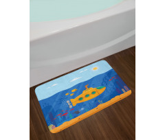 Cartoon Underwater Life Bath Mat